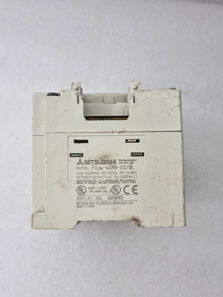 MITSUBISHI FXon-40MR-ES/UL PROGRAMMABLE CONTROLLER 100-240VAC (Cosmetic Damaged)
